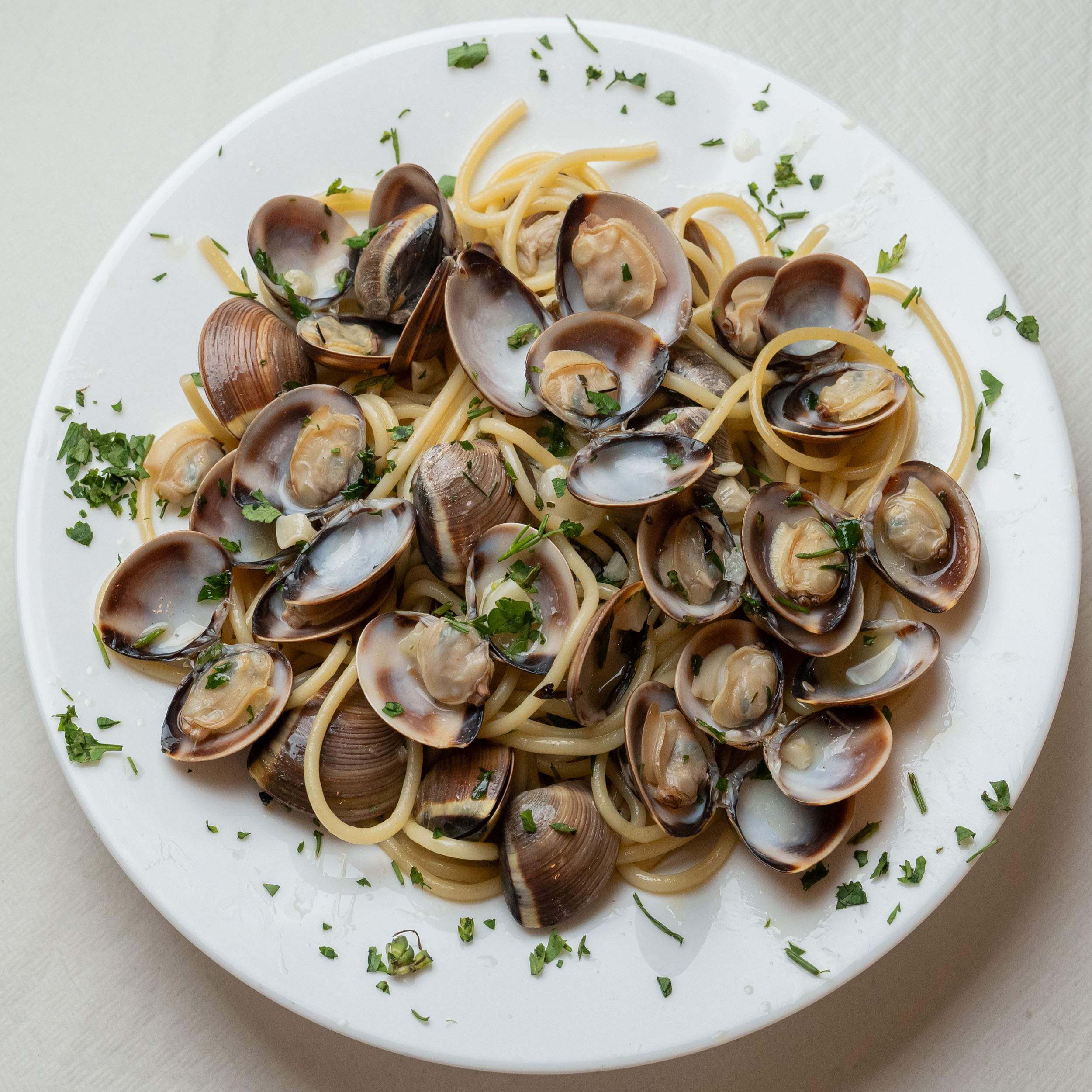 Spaghetti con vongole